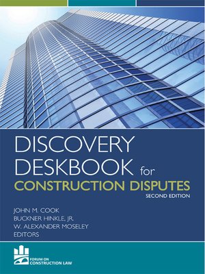 cover image of Discovery Deskbook for Construction Disputes
